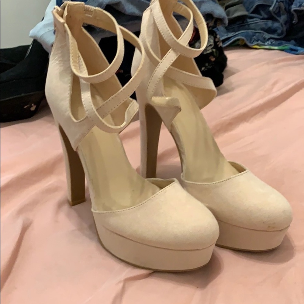 Pink high heels